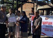 Polres Jeneponto Salurkan Bantuan Sosial untuk Korban Kebakaran Dalam Rangka Hari Bhayangkara ke-80