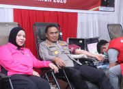 Donor darah dan Pemeriksaan Kesehatan Gratis Jelang HUT Bhayangkara ke-80 Tahun,  Kapolres  :Hadirkan Manfaat Langsung ke Warga