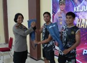 Semarak HUT Bhayangkara ke-80, Turnamen Bulu Tangkis Antar Personel Polres Gowa Berakhir Penuh Sportivitas