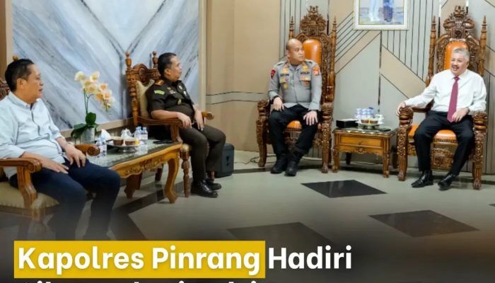 Kapolres Pinrang Hadiri Silaturahmi Polri Bersama TNI, Kejaksaan dan Forkopimda Perkuat Sinergitas