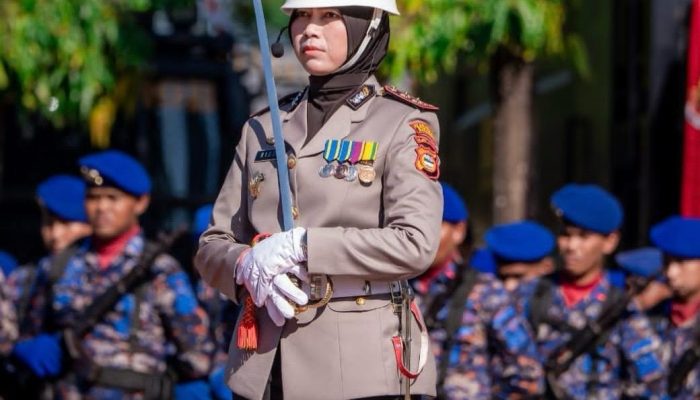 Ini Sosok Polwan Alumni Akpol Tahun 2005, Bertindak Sebagai “Pengendali” Upacara HUT Bhayangkara di Mapolda Sulawesi Selatan