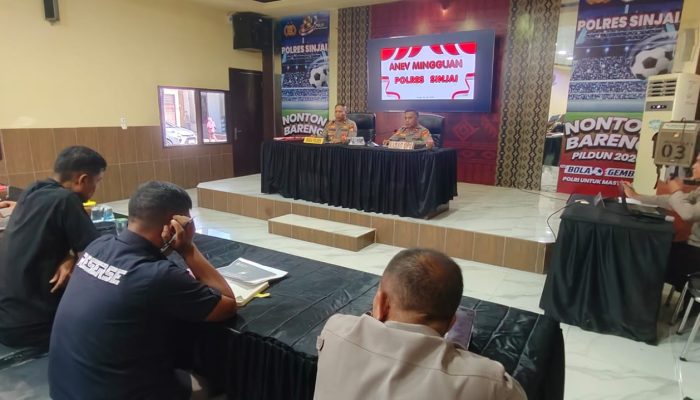 Polres Sinjai Bahas Situasi Kamtibmas Lewat Anev Mingguan, Siapkan Langkah Antisipatif