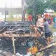 Personel Polsubsektor Tubo Sendana Sigap Datangi Lokasi Kebakaran, Satu Rumah Ludes Terbakar