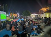 Semarak Piala Dunia 2026, Nobar Polres Majene Pererat Kebersamaan Polisi dan Masyarakat