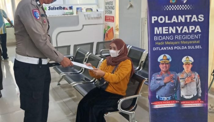 Polantas Menyapa Samsat Sudiang Edukasi Wajib Pajak