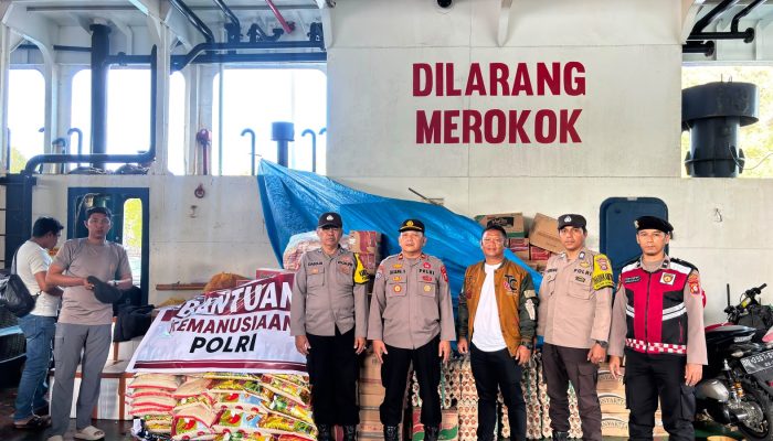 Polres Kepulauan Selayar Kirim Bantuan Logistik untuk Korban KLM Nurul Salsa di Pulau Jampea