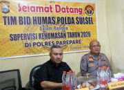 Evaluasi Kinerja Humas Jajaran,  Bid Humas Polda Sulsel Berkunjung Ke Mapolres Parepare