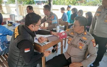 Sidokkes Polres Jeneponto Gelar Pemeriksaan Kesehatan Berkala di Polsek Arungkeke