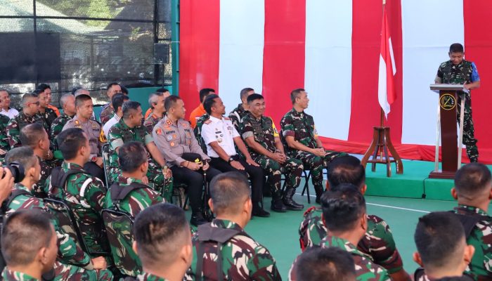 KAPOLRES BONE HADIRI PEMBUKAAN LATIHAN POSKO I PENANGGULANGAN BENCANA “PERISAI PETIR-26”