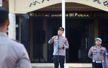Pimpin Apel Perdana, Kapolres Maros Tekankan Integritas dan Kejujuran