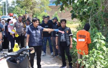 Polres Maros Gelar Rekonstruksi Kasus Pembunuhan Ojol di Tanralili