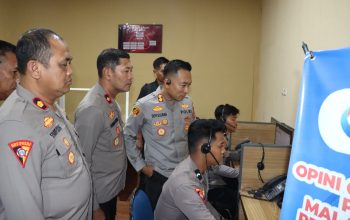 Kapolres Maros Sidak Pelayanan Call Centre 110, Pastikan Pelayanan Sigap Dan Humanis