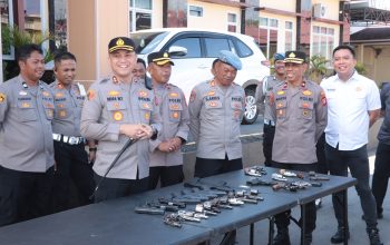 Kapolres Sidrap Cek Senpi Dinas, Pastikan Penggunaan Sesuai Prosedur