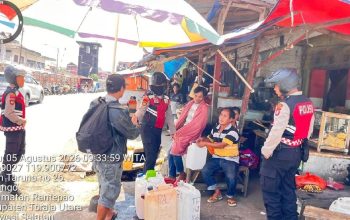 Ciptakan Kondusifitas Wilayah, Sat Samapta Polres Toraja Utara Gencarkan Patroli Dialogis dan Sosialisasi Layanan 110​