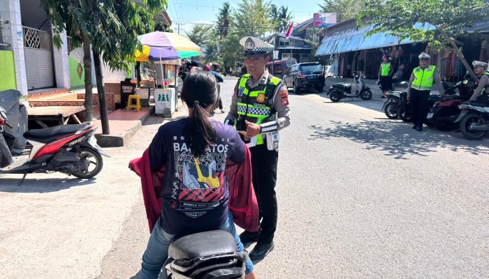 Patroli Hunting System Satlantas Polres Majene Kembali Digelar, Pelanggar Diberi Teguran dan Edukasi Humanis