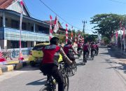 Patroli Bersepeda Samapta Polres Majene, Edukasi Pelajar dan Hadirkan Rasa Aman Kepada Warga