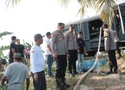 Water Canon Masuk Sawah, Kapolres Sidrap : Semoga Membantu Petani