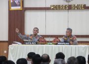 Konsolidasi Jajaran, Kapolres Bone Perkuat Kesiapsiagaan Jaga Kamtibmas