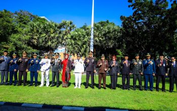 Kapolda Sulsel Hadiri Upacara HUT ke-81 Kemerdekaan RI di Rujab Gubernur Sulsel