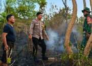 Gerak Cepat Polsek Banggae Padamkan Kebakaran Lahan di Passarang