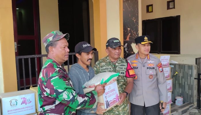 Tak Sekadar Kunker, Kapolresta Gowa Bersama Tripika Tombolopao Bawa Bantuan untuk Warga