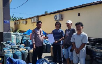 Polsek Ujung Bulu Gerebek Lokasi Penimbunan BBM, Amankan Puluhan Jerigen Solar dan Pertalite