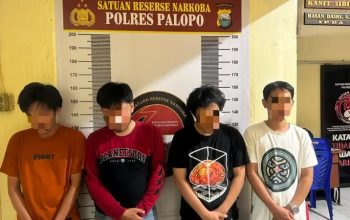 Patungan Beli Sabu Rp2 Juta, 4 Pria Diamankan Satresnarkoba Polres Palopo