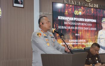 Antisipasi Karhutlah, Kapolres Soppeng Perkuat Kesiapan Personel dan Koordinasi Lintas Instansi