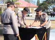 Kapolres Jeneponto Pimpin Upacara Kenaikan Pangkat Pengabdian dan Pelantikan Kasi Hukum