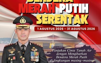 Kapolres Enrekang Ajak Masyarakat Kibarkan Bendera Merah Putih Serentak Sepanjang Agustus 2026