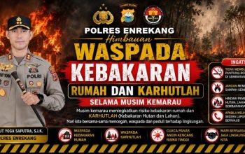 Polres Enrekang Imbau Masyarakat Waspada Kebakaran Rumah dan Karhutla Selama Musim Kemarau