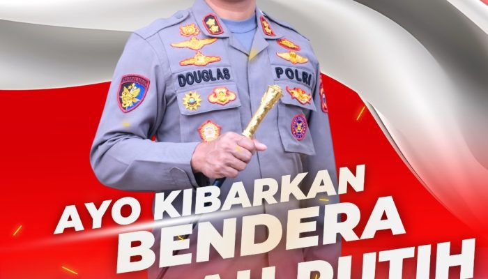 Polres Wajo Ajak Masyarakat Kibarkan Bendera Merah Putih Selama Bulan Agustus 2026