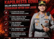 Cegah Karhutla, Kapolresta Gowa Ajak Warga Jaga Lingkungan dan Waspadai Titik Api