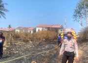 Kebakaran Lahan di Rangas Pabesoang Berhasil Dipadamkan, Bukti Sinergitas Polres Majene Bersama Instasi Terkait dan Warga