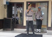 Apel Pagi Jam Pimpinan, Kapolres Parepare Ingatkan Anggota Tertib Lalu Lintas Dan Jauhi Narkoba Serta Judi Online