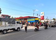 Antisipasi Kemacetan Saat Pengisian BBM, Polres Majene Terjunkan Personelnya di Sekitar SPBU Lembang