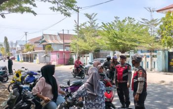 Patroli Bersepeda, Sat Samapta Polres Majene Sasar Ruas Jalan dan Kerumunan Warga