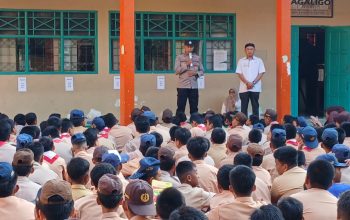 Cegah Anak Terjerumus Narkoba, Satbinmas Polres Parepare Edukasi Siswa SMPN 10