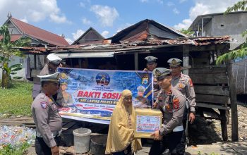 Bakti Sosial Satlantas Polres Bone, Ringankan Beban Warga yang Membutuhkan