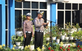 Ditlantas Polda Sulsel Gelar Apel Bersama dalam Rangka Hari Lalu Lintas Bhayangkara ke-71
