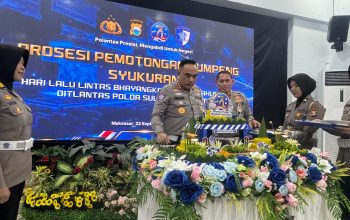 Ditlantas Polda Sulsel Gelar Syukuran HUT Lalulintas ke 71 Tahun