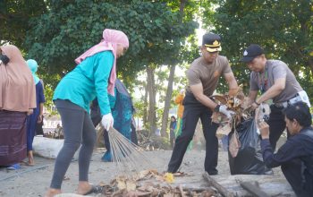 Sinergi Polres Parepare dan Pemkot Parepare Wujudkan Pantai Bersih Lewat Aksi Green Policing