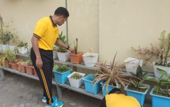 Wujudkan Lingkungan Kerja Bersih dan Sehat, Kapolresta Gowa Pimpin Korvei