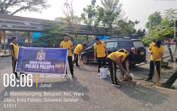 Polres Palopo Gelar Jumat Bersih Di Terminal Dangerakko, Ajak Masyarakat Peduli Kebersihan