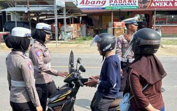 Satgas Preemtif Operasi Patuh Marano 2026 Tebar Pesan Keselamatan di Jl. Gatot Subroto