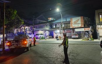Patroli Blue Light, Satlantas Majene Perkuat Pengawasan Lalu Lintas hingga Dini Hari